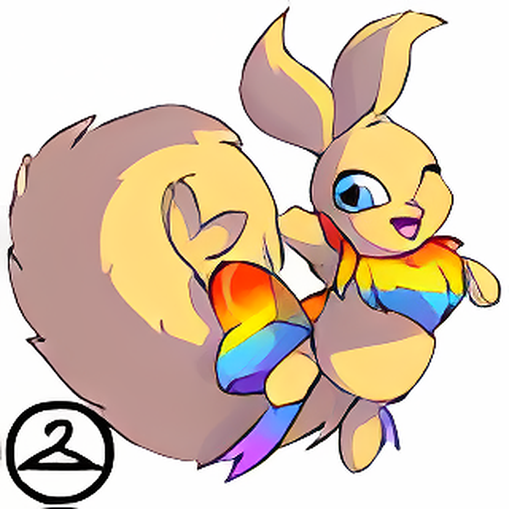 Adoring Rainbow Usul