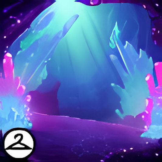 Bioluminescent Ocean Cavern Background