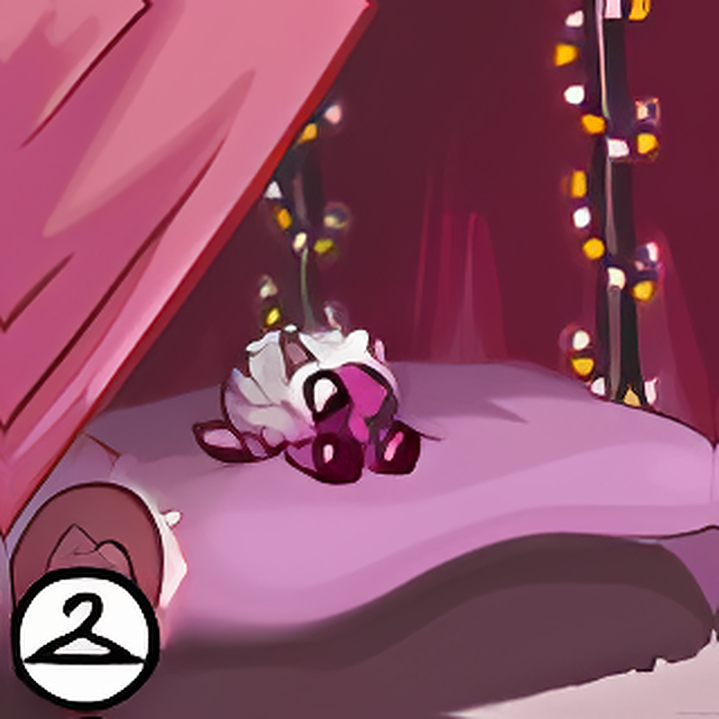 Inside a Pink Tent Trinket