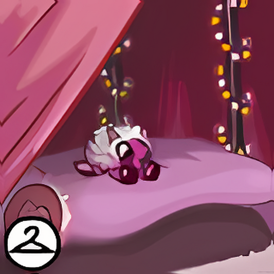 Inside a Pink Tent Trinket