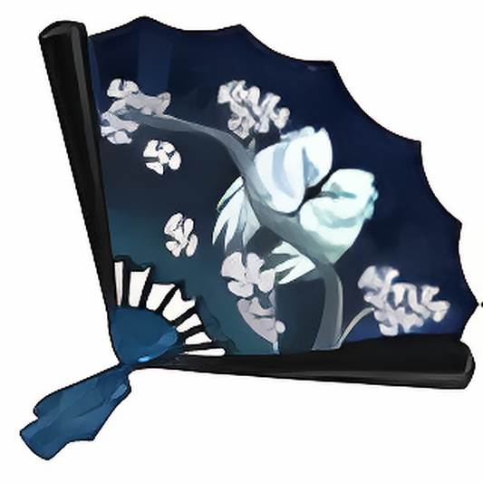 Dyeworks Midnight Blue: Shenkuu Handheld Fan
