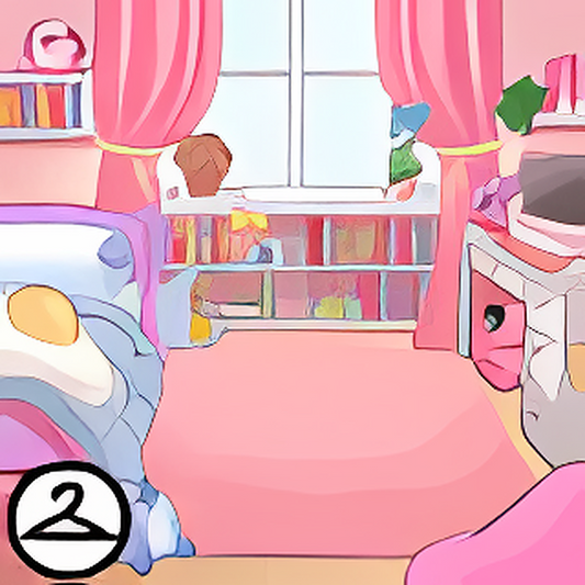 Pink Bedroom Background Item