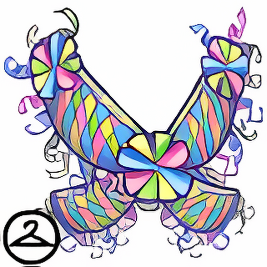 Colourful Birthday Ribbon Wings