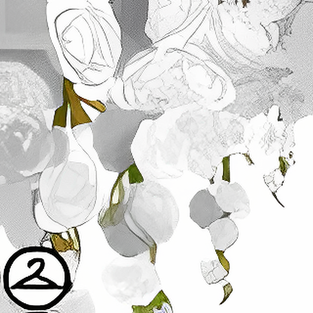 Dyeworks White: Cascading Roses