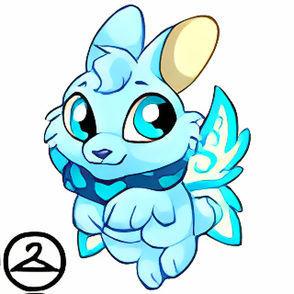 Prismatic Ice: Baby Faerie Cybunny