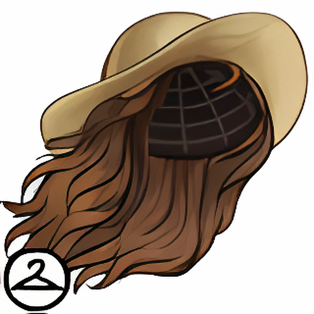 Dyeworks Brown: Windswept Wig and Hat