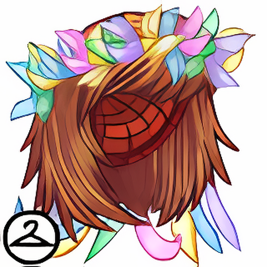Birthday Ribbon Wreath Wig