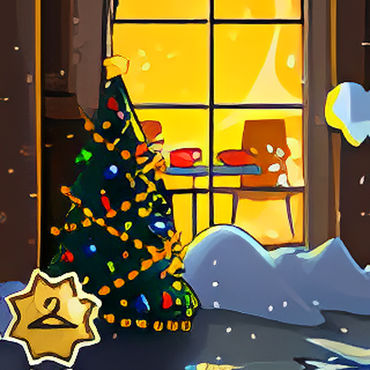 Nostalgic Holiday Village Background