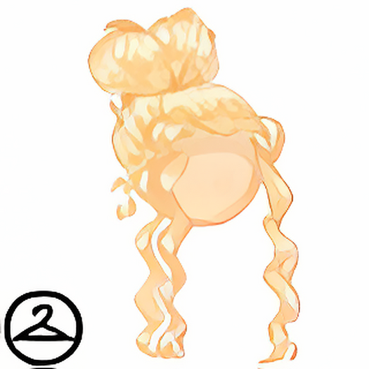 Dyeworks Blonde: Maraquan Pink Heart Bun Wig