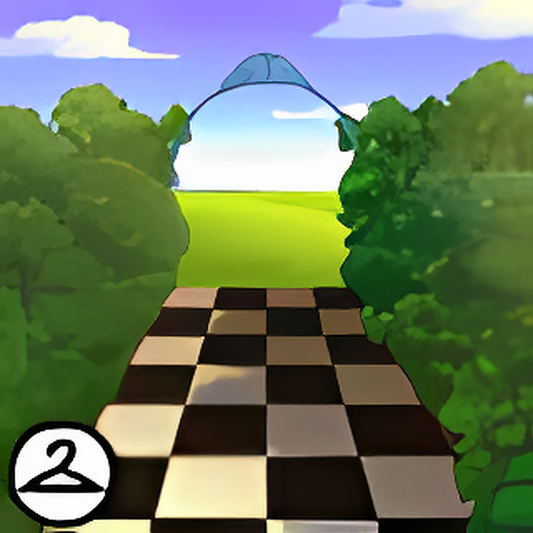Checkered Pathway Background