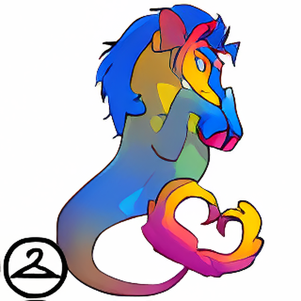 Prismatic Pansexual: Adoring Rainbow Peophin