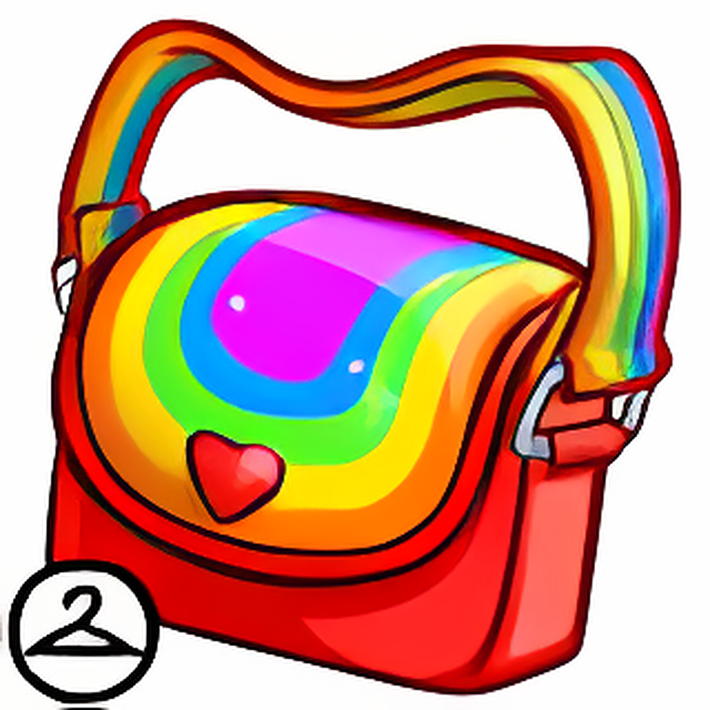 Retro Rainbow Purse