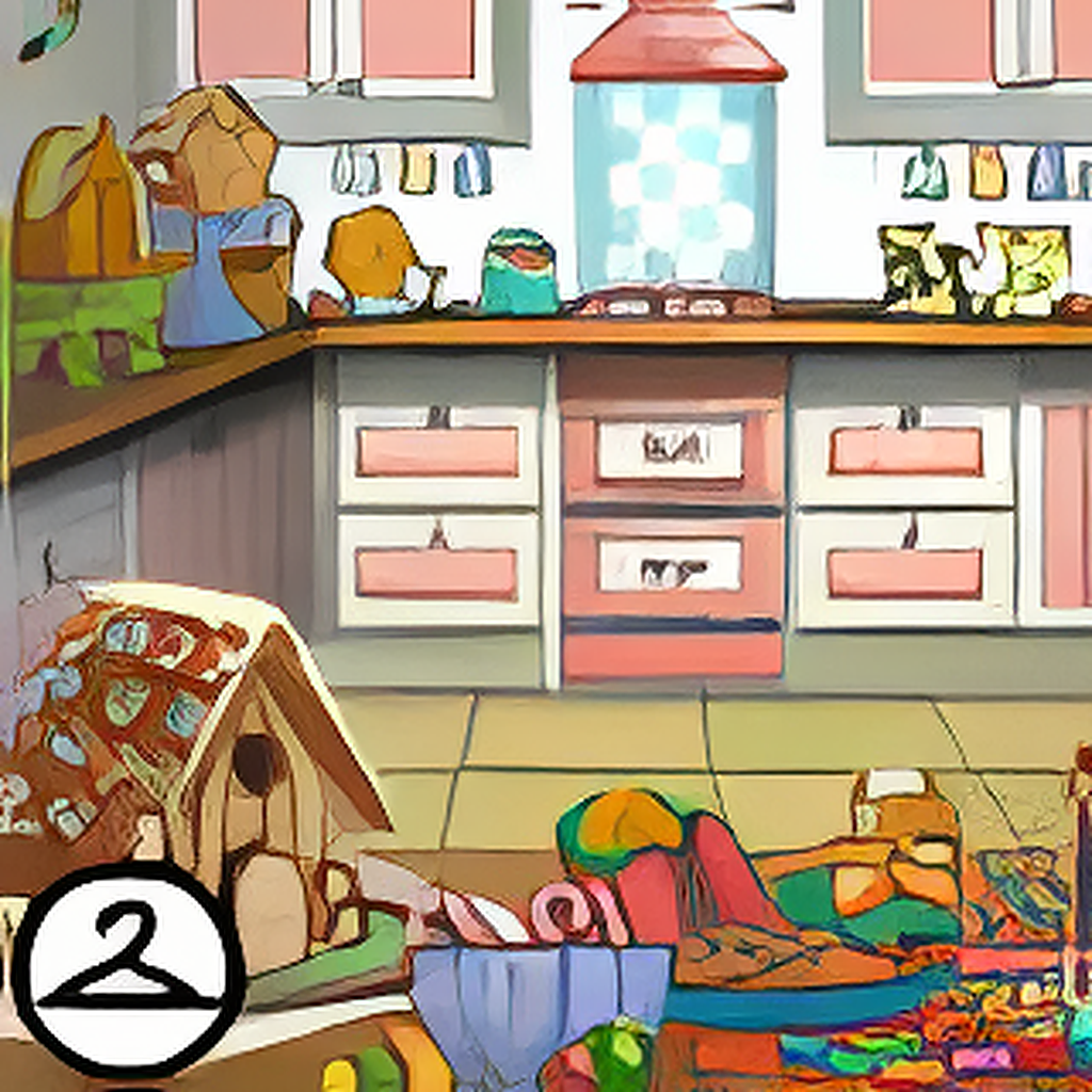 Make Your Own Gingerbread House Background